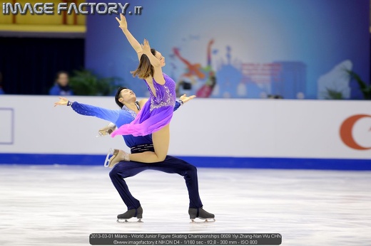 2013-03-01 Milano - World Junior Figure Skating Championships 0609 Yiyi Zhang-Nan Wu CHN